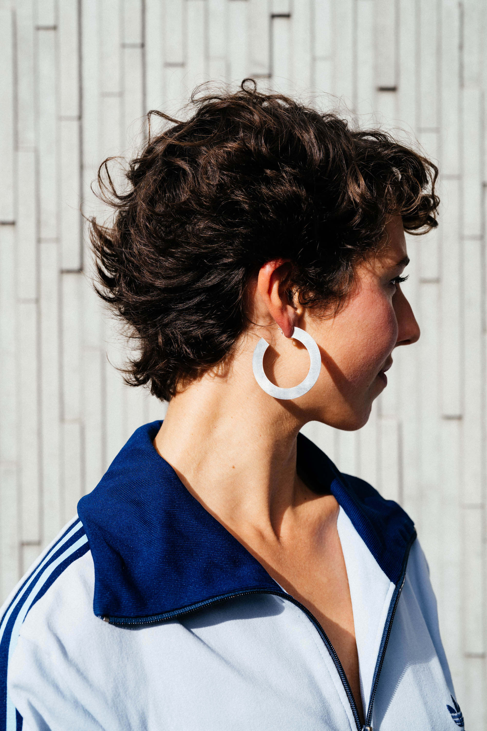 GRANDES créoles Gigognes argentées