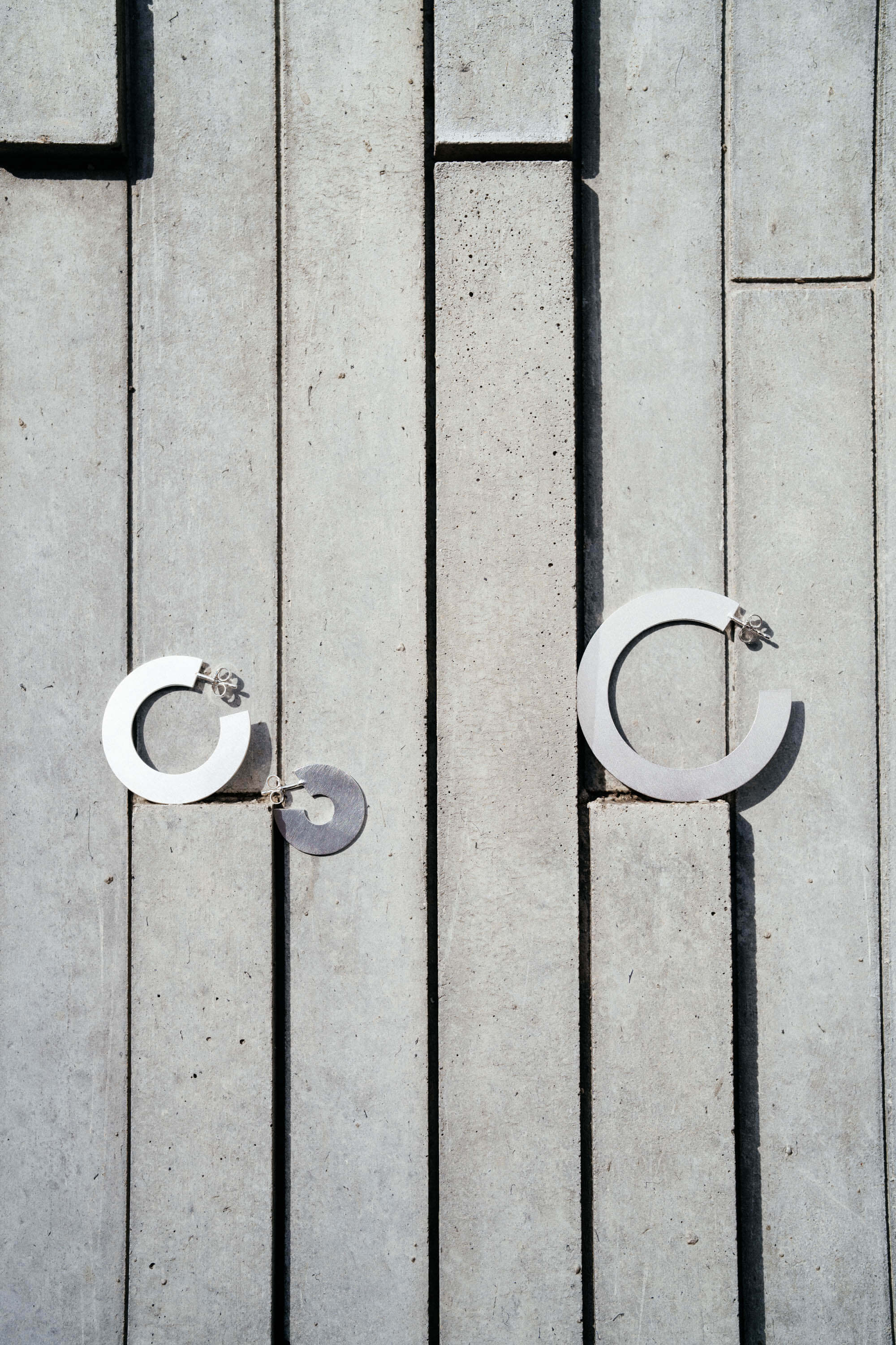 GRANDES créoles Gigognes argentées