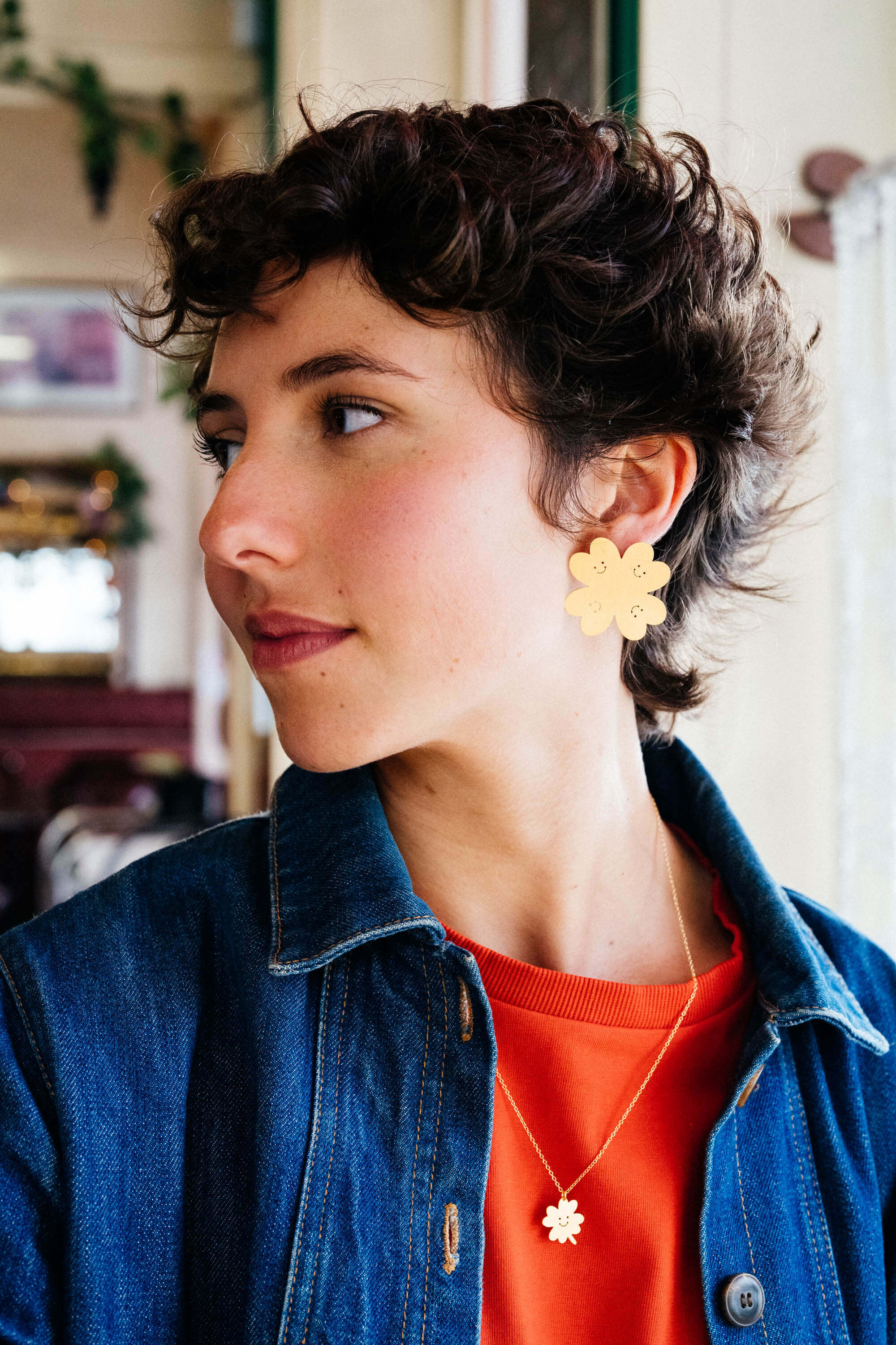 boucles d'oreilles Lucky Charm / Trèfle