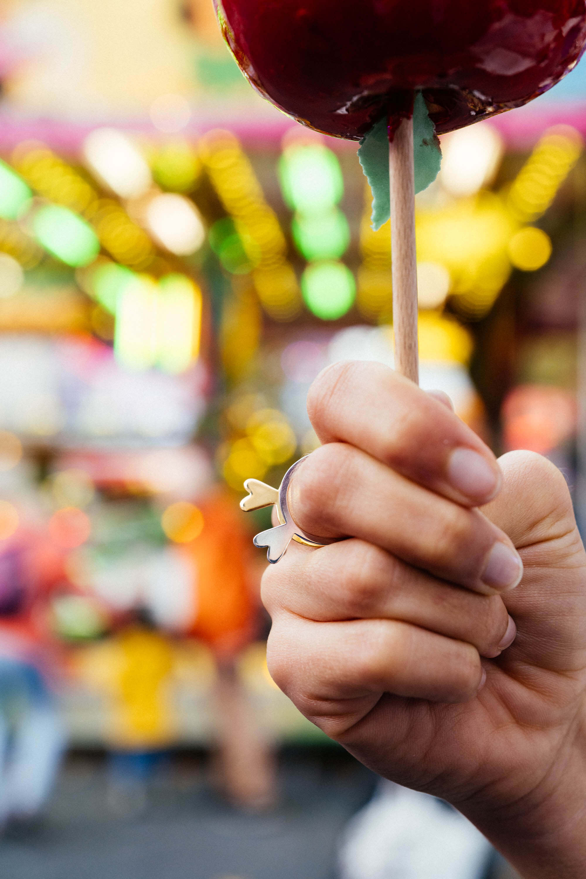 bague Valentine dorée