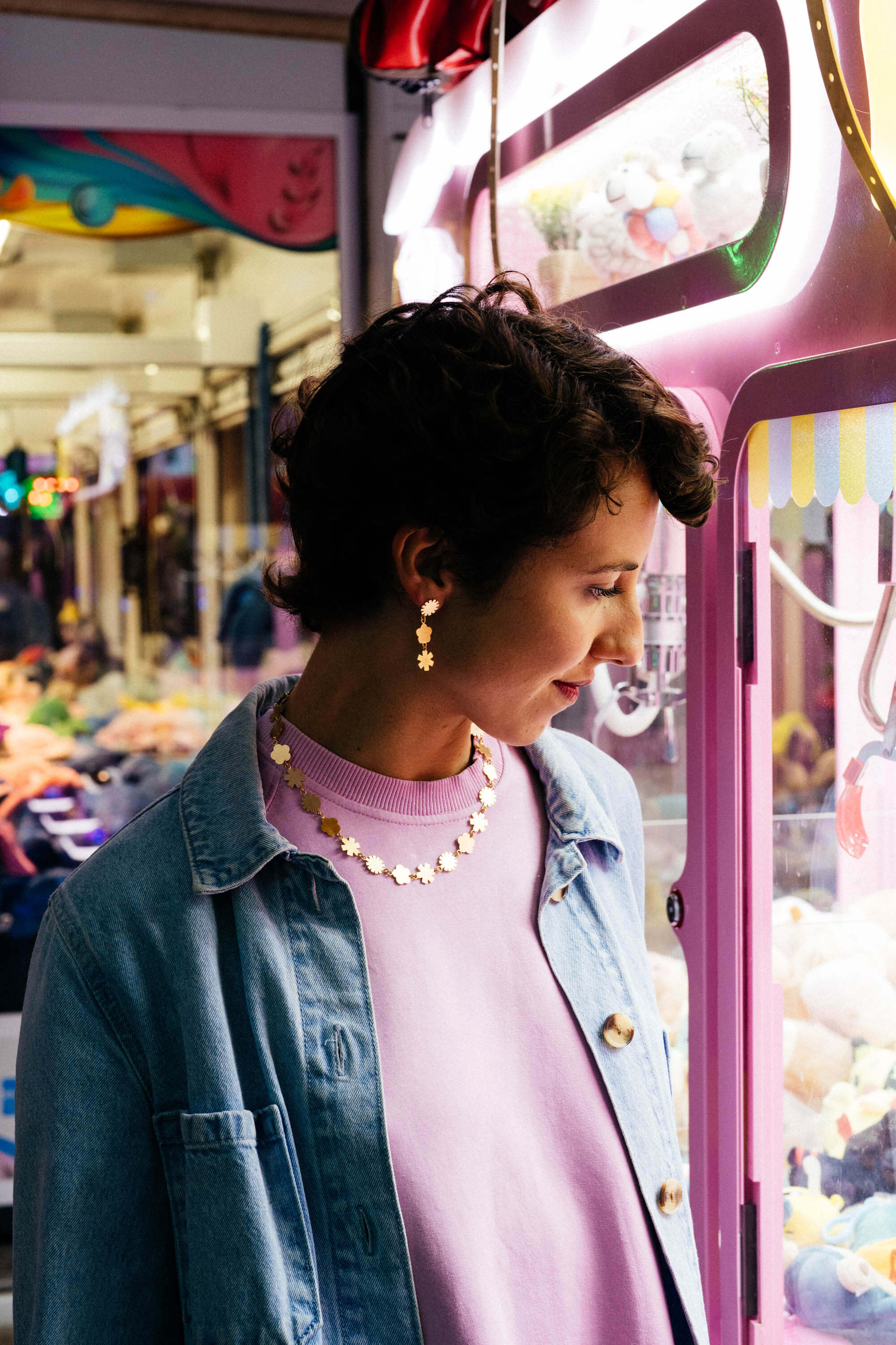 boucles d'oreille Surprise dorées