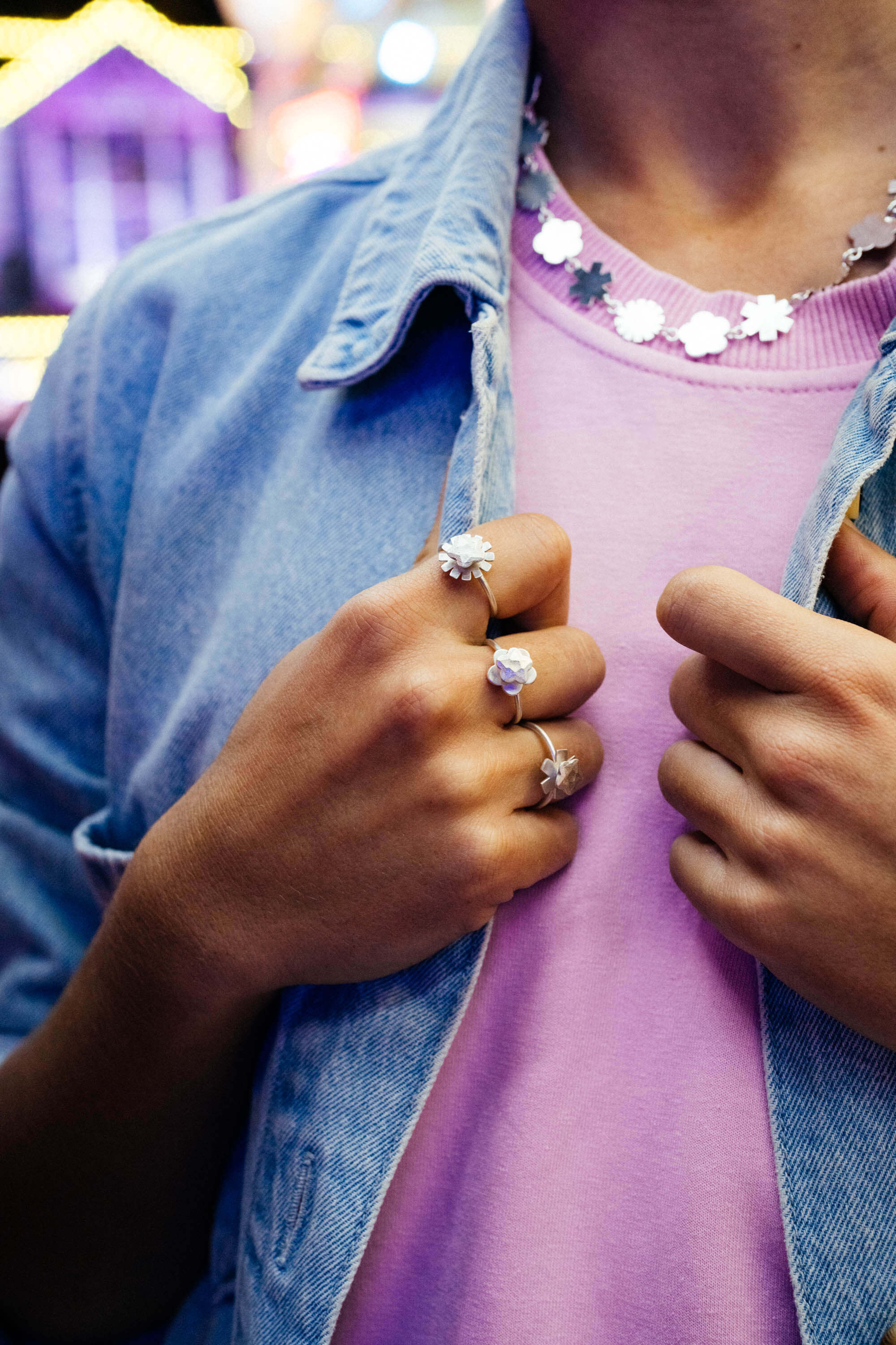bague Surprise Fleur argent