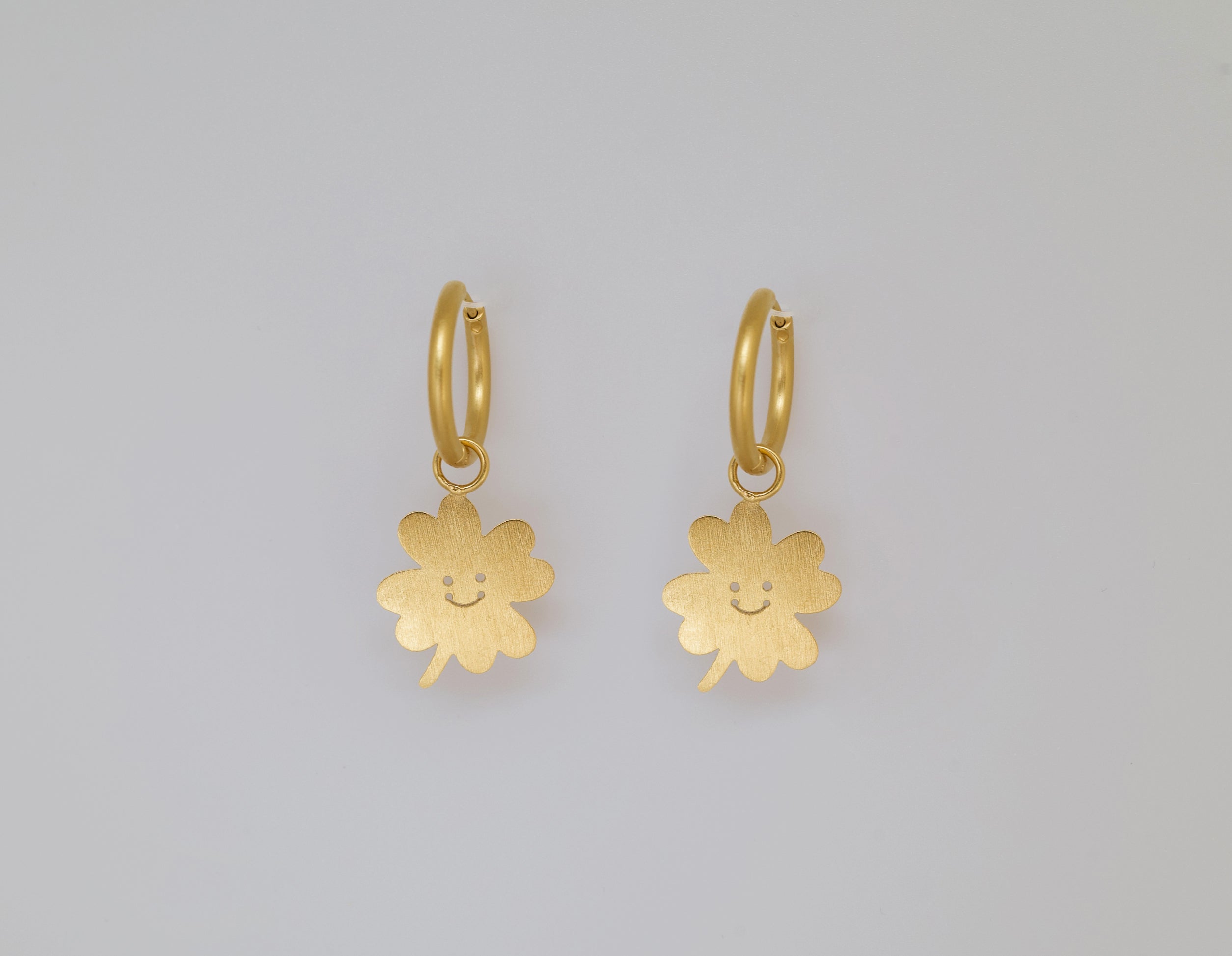 créoles Lucky Charm / Trèfle