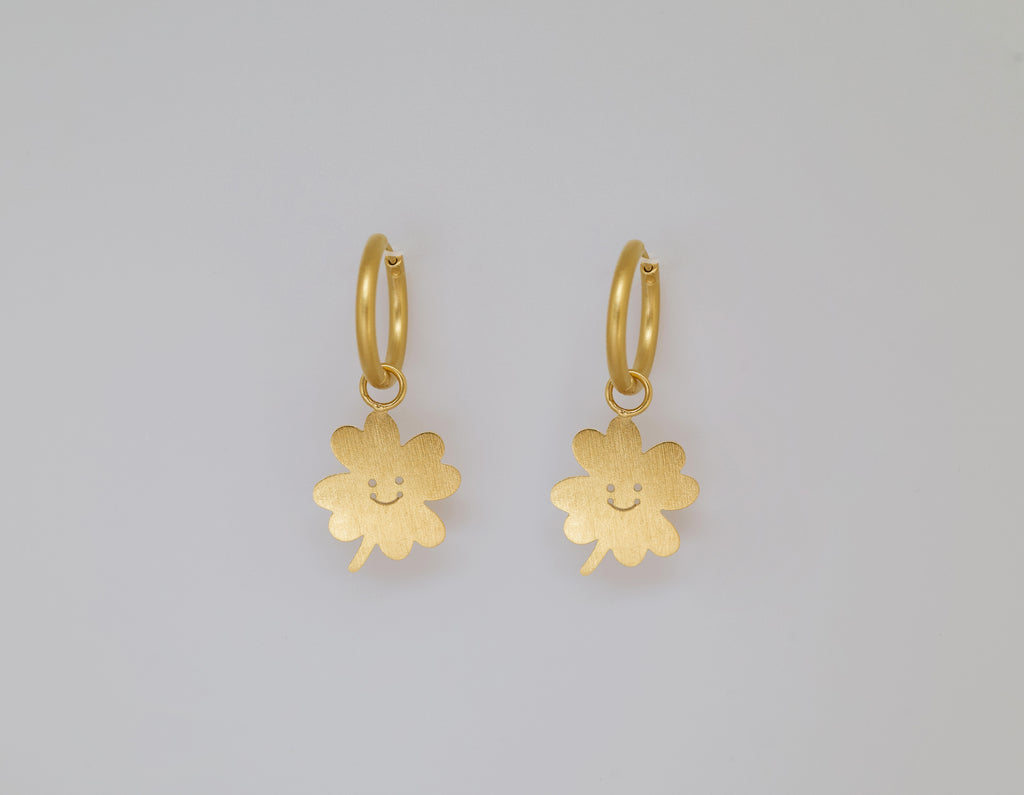 créoles Lucky Charm / Trèfle