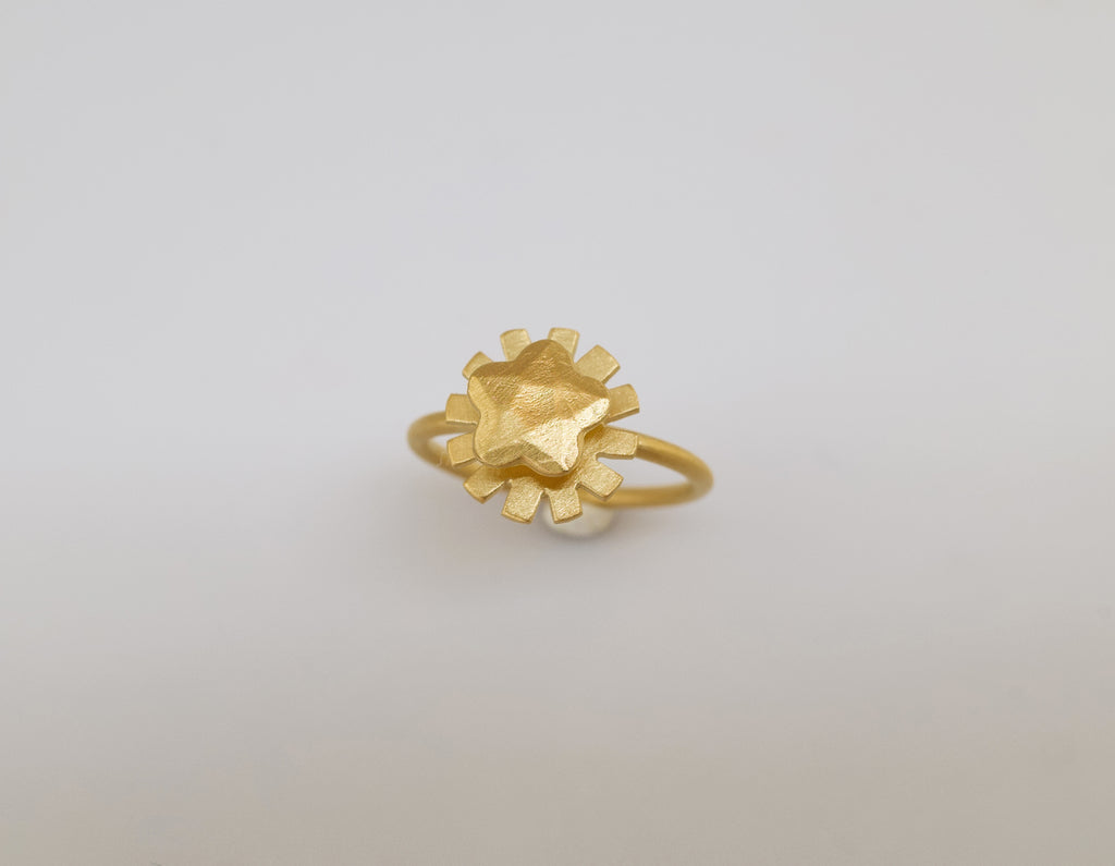 bague Surprise Soleil dorée