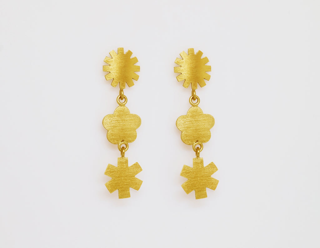 boucles d'oreille Surprise dorées