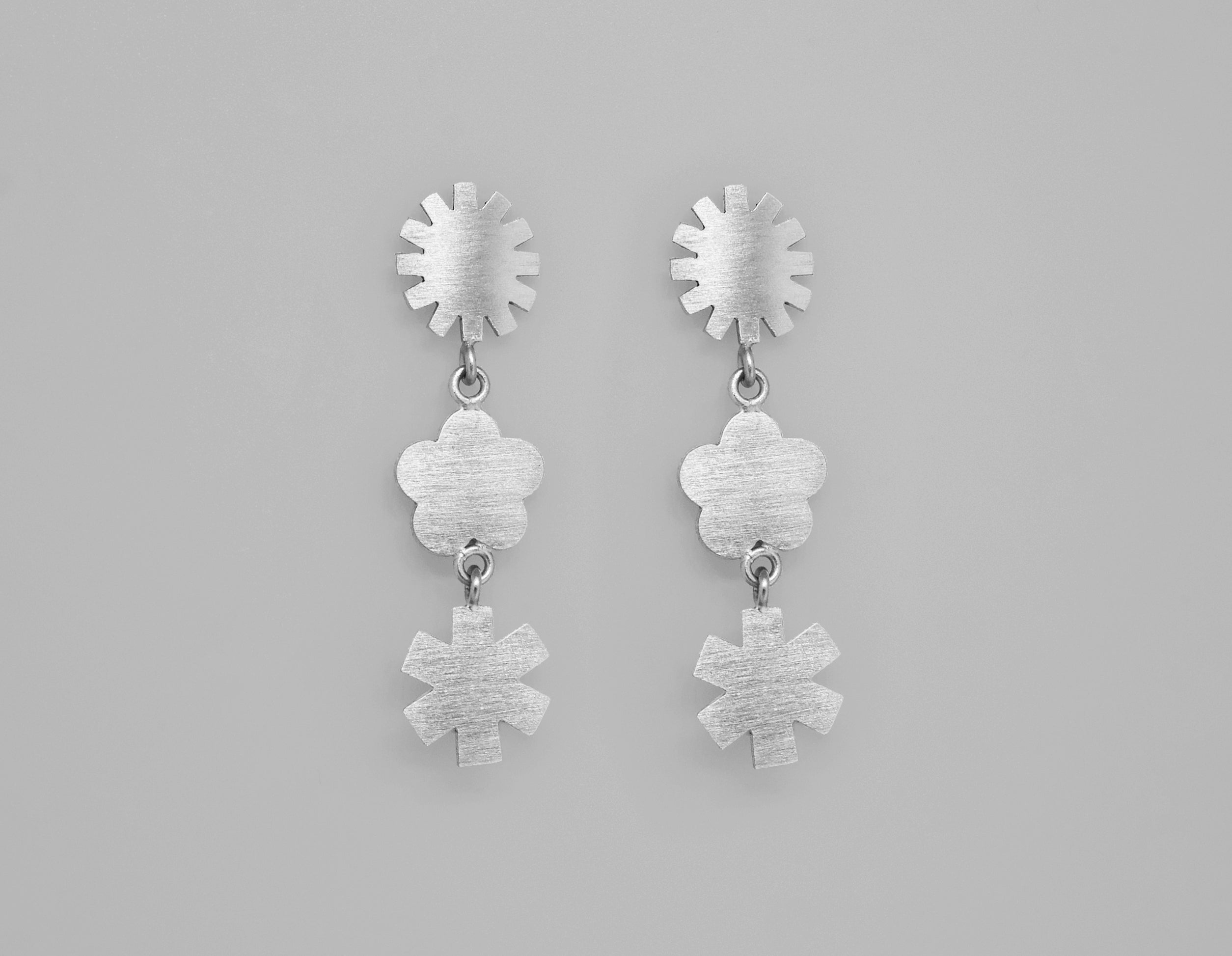 boucles d'oreille Surprise argentées